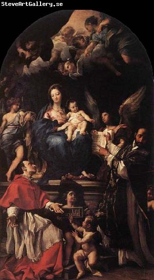 Carlo Maratti Madonna and Child Enthroned with Angels and Saints